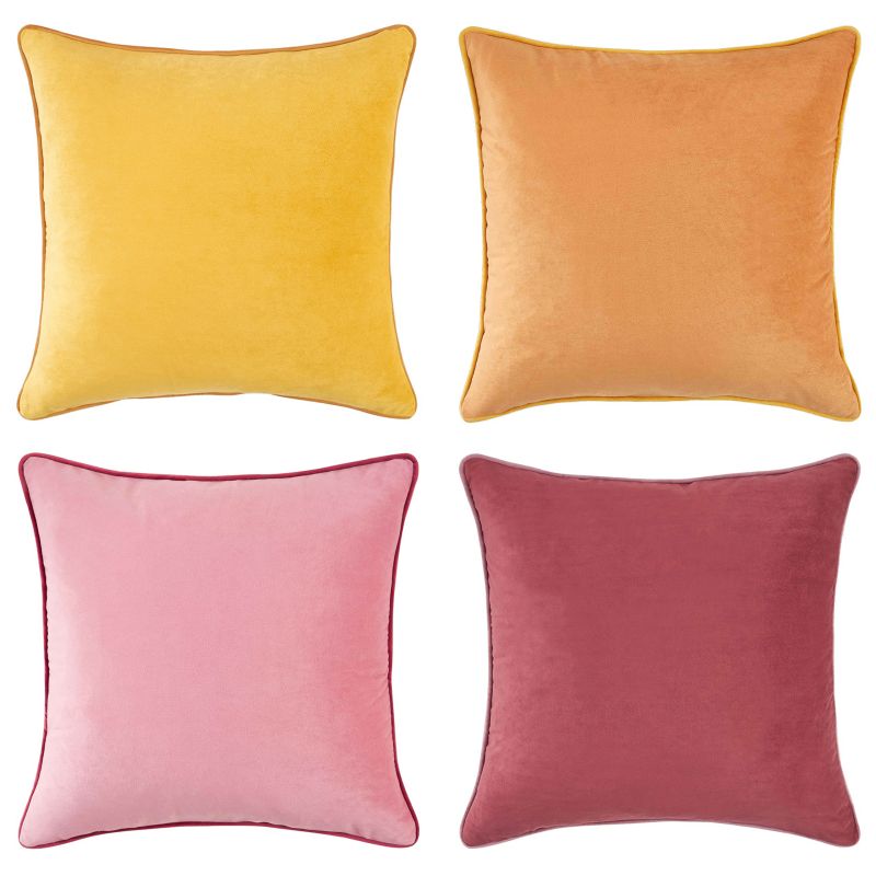 Decorative Throw Pillow Covers Cushion Cases Soft Velvet Modern Double