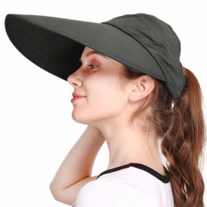 Topi Matahari Untuk Wanita Topi Pantai Floppy Jerami
