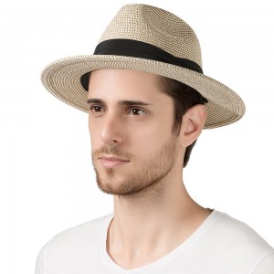 Ճանապարհորդական փաթեթավորվող ծղոտե գլխարկ