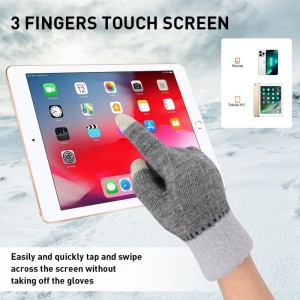 Zimske rukavice s ekranom osjetljivim na dodir za žene