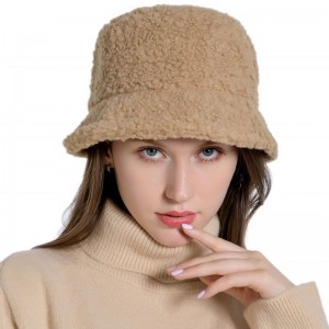 Damski zimowy kapelusz typu Bucket Ciepłe kapelusze1