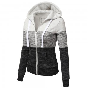 Zip-Up Long Sleeves Hoodie Jacket for Women7
