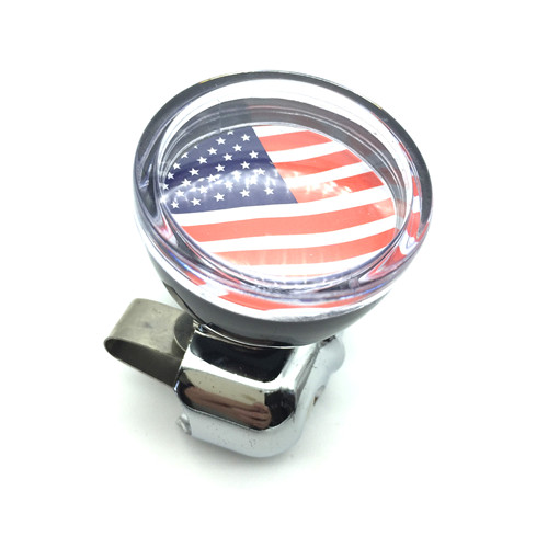 Factory directly Baby Car Mirror For Safety -
 Vintage Us Flag Steering Wheel Spinner Kbob 40038  – CARDILER AUTO