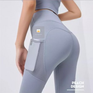 Pockets Workout Gym រត់កីឡា Yoga leggings |ហ្សីហ៊ុយ
