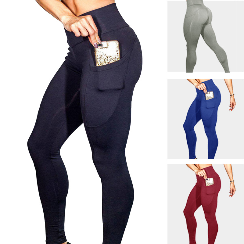 Памучни панталони за јога со џебови Прилагодено лого |Избрана слика на ZHIHUI