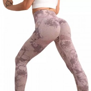 OEM/ODM China Flare Bottom Yoga Pants - Factory Stock Direct Sale Women’s Tie Dye Yoga Leggings 丨ZHIHUI – Zhihui