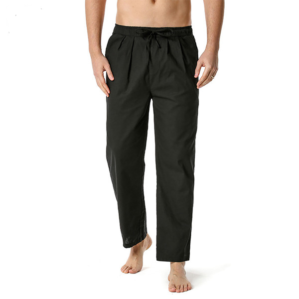Linen yoga pants mens custom Logo factory |ZHIHUI Featured Image