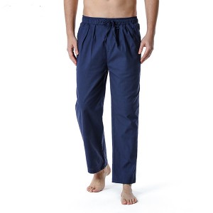 Linen yoga pants mens custom Logo factory |ZHIHUI