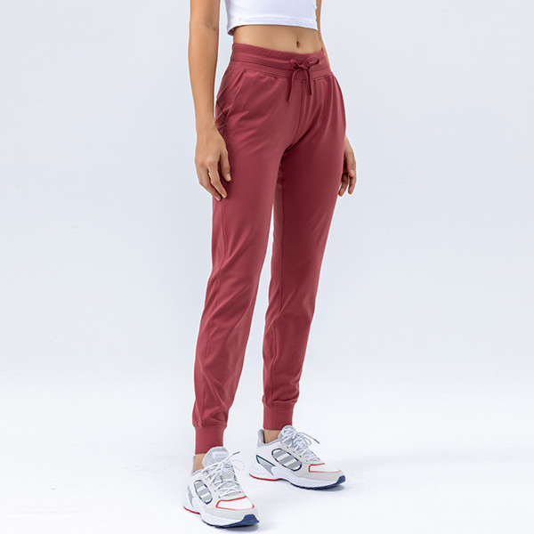 Bawełniane spodnie do jogi o średnim wzroście z kieszeniami Niestandardowe logo |ZHIHUI