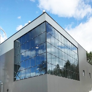 Stone Unitized Invisible Frame  Structure Aluminum Glass Curtain Wall