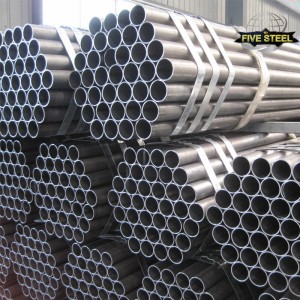 ASTM A53Gr.B ERW Steel Pipe Welded Round Tubes Factory Picture Show