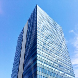 Commercial Building Glass Facade, Window Wall Tempered Glass Spider Curtain Wall