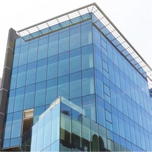 Eposed Frame Curtain Wall Window Price Unitized System Aluminum Glass Curtain Walls