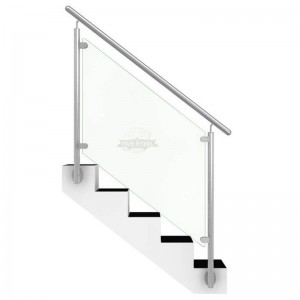 Manufacture Outdoor Modern Design Stainless Steel Glass Balustrade For Stairs