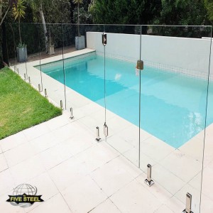 Glass Handrail For Swimming Pool Design Stainless Steel Outdoor Glass Handrail