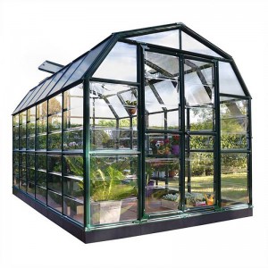 Glass Greenhouse House for Vegetable/Flower/Fruits Aluminum Frame Double insulating hollow tempered glass house