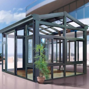 Aluminum frame windows and doors customized glass house winter thermal insulation sunroom