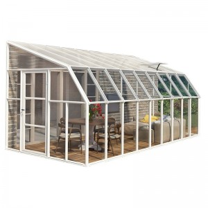 Outdoor Garden Sunroom Glass House Aluminium Glasshouses Greenhouse Picture Show