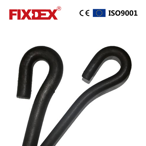 Carbon Steel Black J Hook Bolt/L Type Anchor Bolt GB799 DIN529 Masonry 7/L bolts