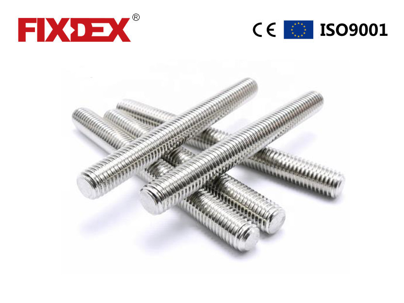 Cina presisi tinggi stud bolt b7 produsen galvanis trapezoidal thread lengkap rod internal stainless steel threaded rod