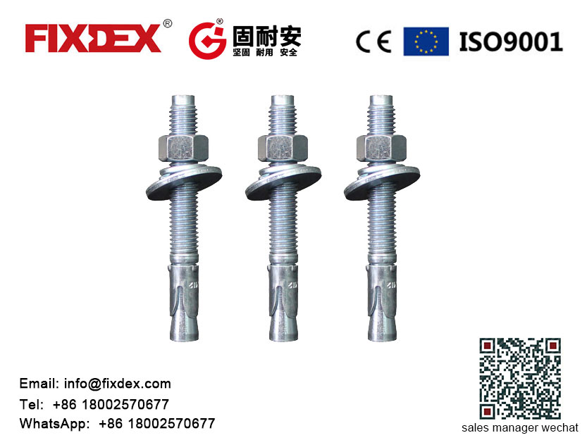 Free Samples Screw Type Expansion Wedge Anchor Bolts with carbon steel Galvanized made in China factory