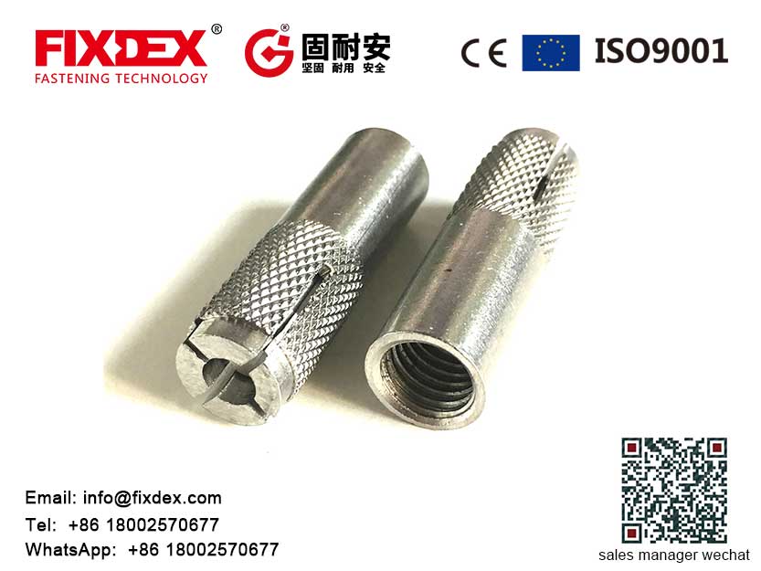 2022 China New Design Lipped Drop In Anchor - 304 stainless steel 6mm drop in anchor – FIXDEX