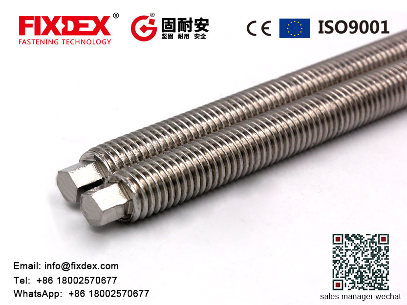 Stainless steel metal metric nut and full threaded chemical bolt m5