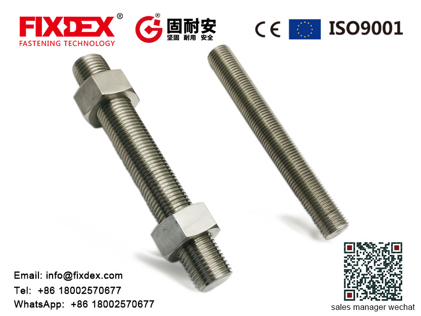 High quality m10 12mm stainless steel 304 316 threaded rod and nut