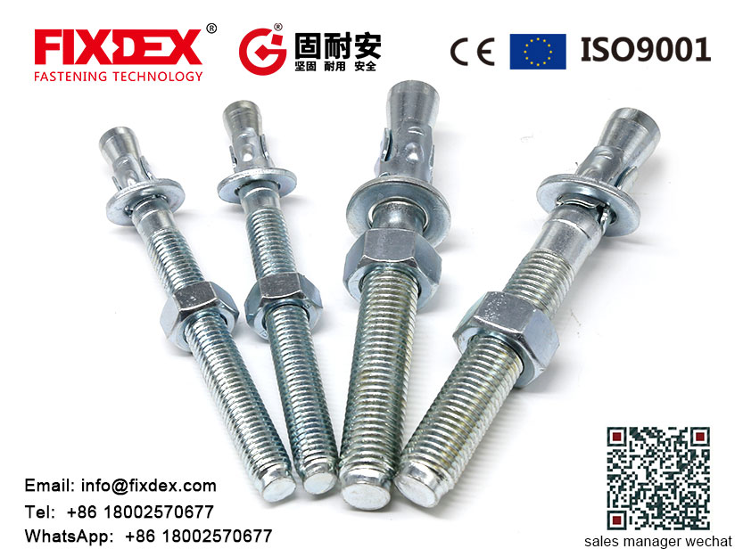concrete anchor bolts Carbon Steel Zinc Plated Wedge Bolt Stainless Steel Anchor Expansion Bolt