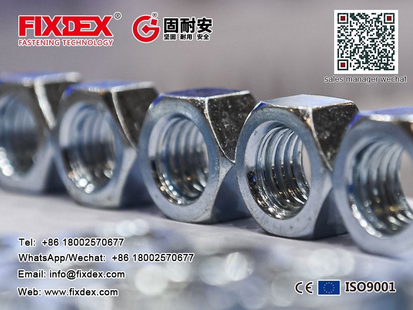 M10 Suppliers manufacturer high precision with zinc plated Hex flange nuts