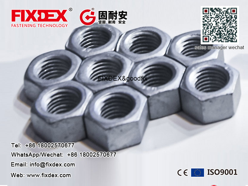 Manufacture Direct Carbon Steel Bolts And Heavy Hex Head Coupling Nuts Hot Dip Galvanized Nut