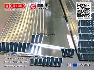 Galvanized C channel steel good quality structural c purlin for sale