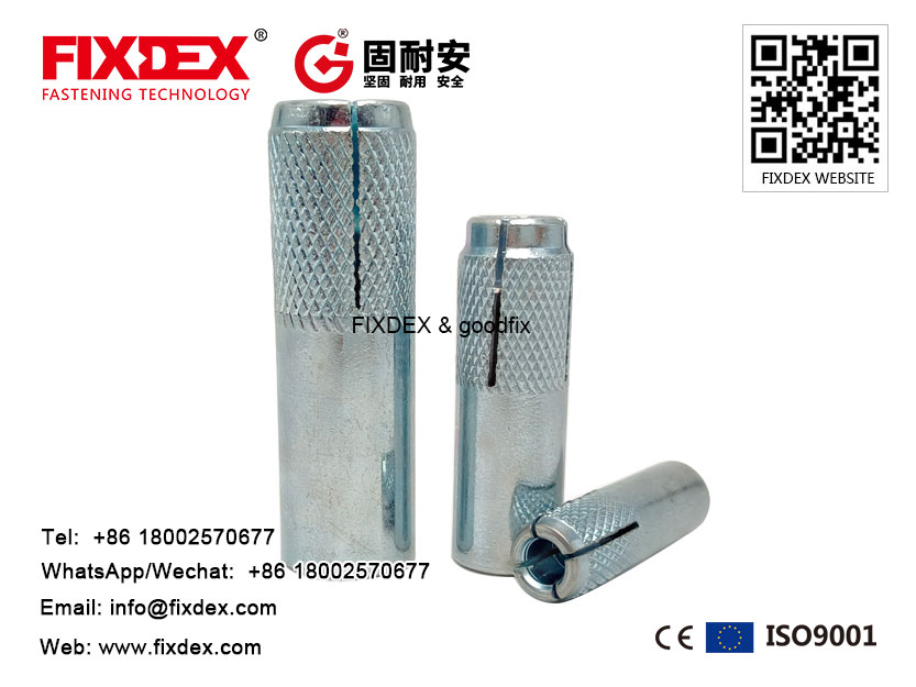 China Factory Drop In Anchors Zinc Plated