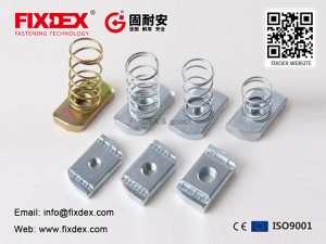 FIXDEX wholesale Channel Nuts with Springs
