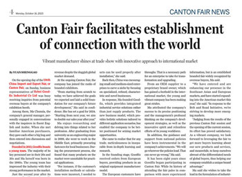 Exclusive interview FIXDEX & GOODFIX Canton Fair facilitates establishment of connection with the world