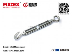 FIXDEX 卸売ターンバックル亜鉛メッキフック炭素鋼ステンレス鋼