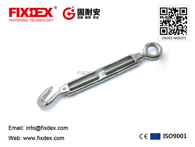 FIXDEX wholesale Turnbuckles galvanized hook with carbon steel stainless steel