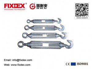 FIXDEX wholesale Turnbuckles galvanized hook ene-carbon steel stainless steel