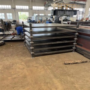 Cadre en acier de service de coupe de plaque d'acier au carbone de haute précision en métal de fabrication