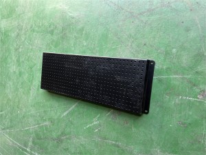 Black Matte perforated metal bend panel Kicheni yekugezera yekuratidzira horo yekugadzira zvinhu
