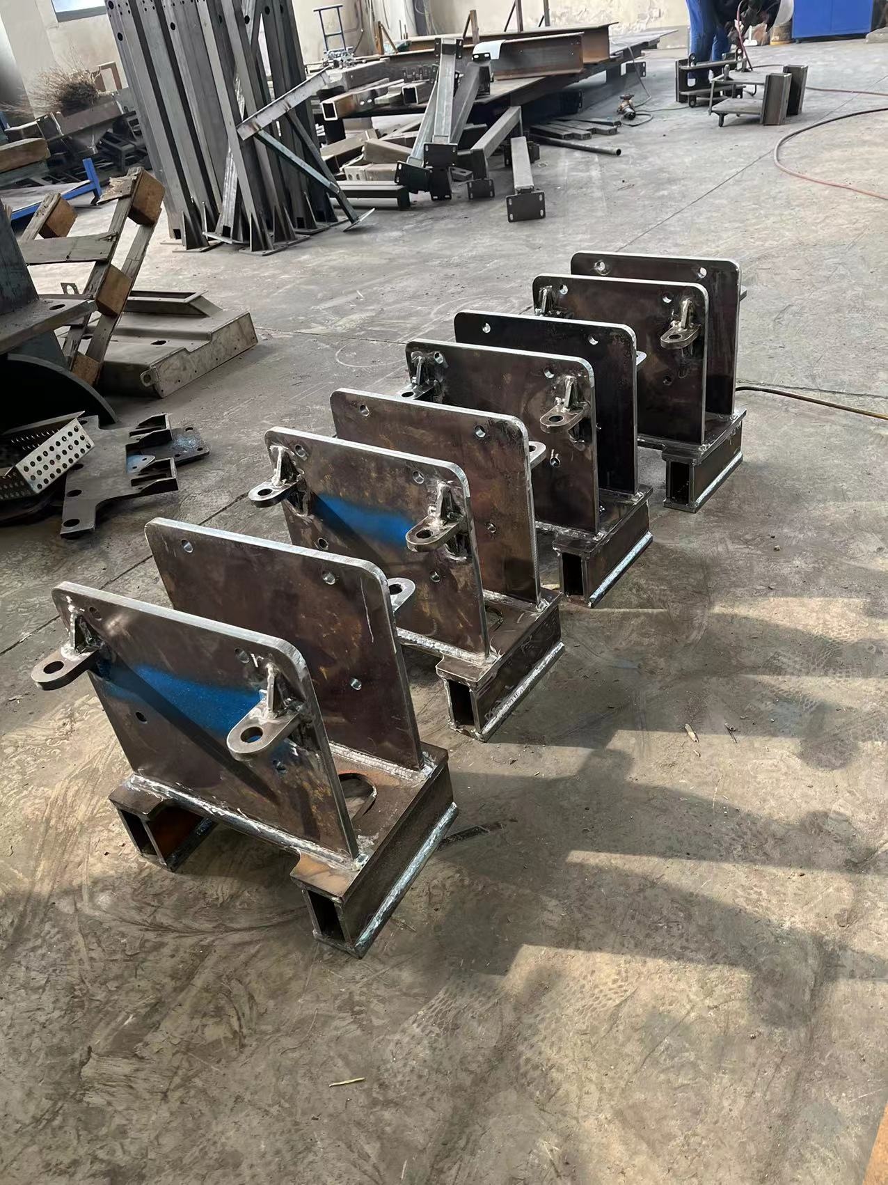 Large dimension metal works fabrication bending welding machined construction parts welding frame assembly welding fabrication