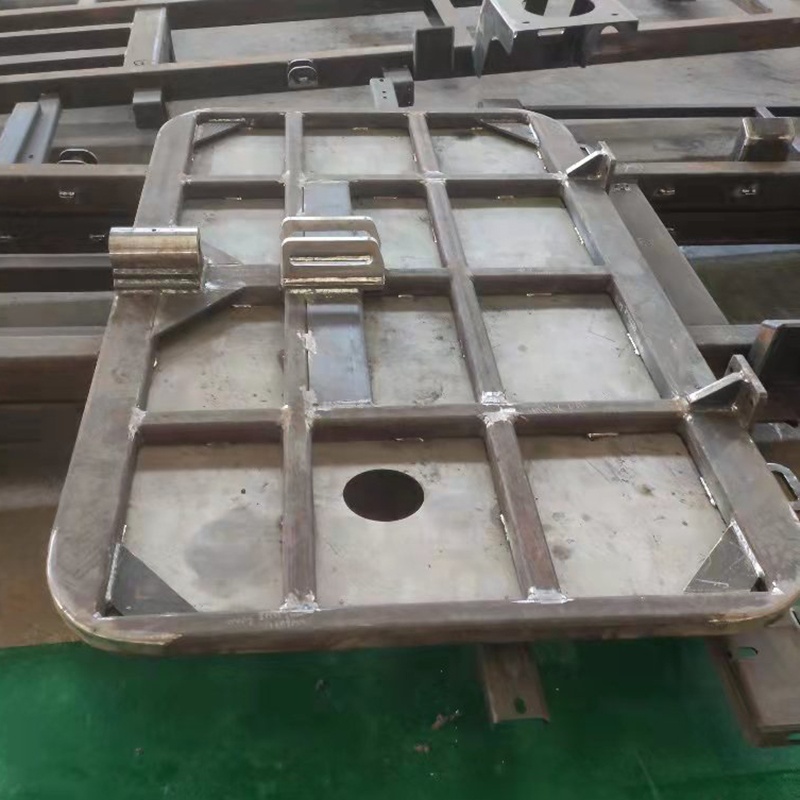 High speed sweeper hatchcover welding and fabrication assembly welding custom metal forming services