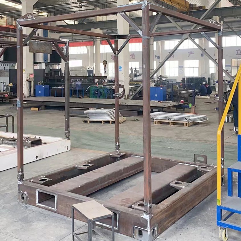 Sheet metal fabrication metal forming services oil bottom skid noise reduction room frame custom steel fabrication