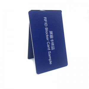 OEM Customized Amazon Hot Selling Cr80 Size Credit Card Protector RFID NFC Blocking Card Blocker