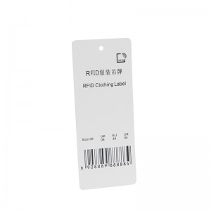 China New Product Customized Printing Paper UHF RFID Clothing/Bag Hang Tag