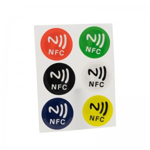 ISO14443A NFC Sticker NTAG213/215/216 with Dia 20mm/25mm/30mm
