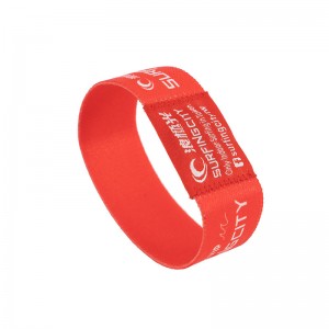 Good quality Popular Elastic Custom RFID Fabric Wristband for Club/Festival