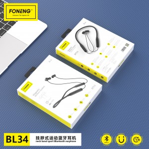 BL34 Neckband Bluetooth Earphone