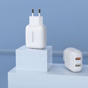EU36 USB-A 2-पोर्ट चार्जर (3A)
