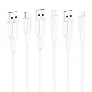 XS01 1M Cable (60W / 27W / 3A / 2.4A / 2.1A)